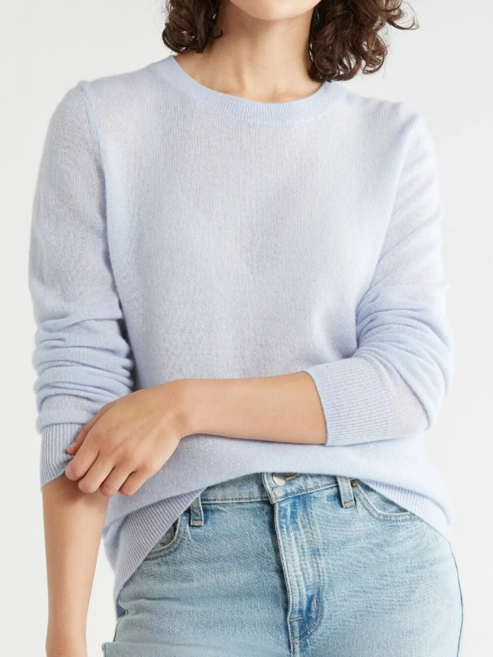 Nordstrom Light Blue 100% Cashmere Sweater XXL